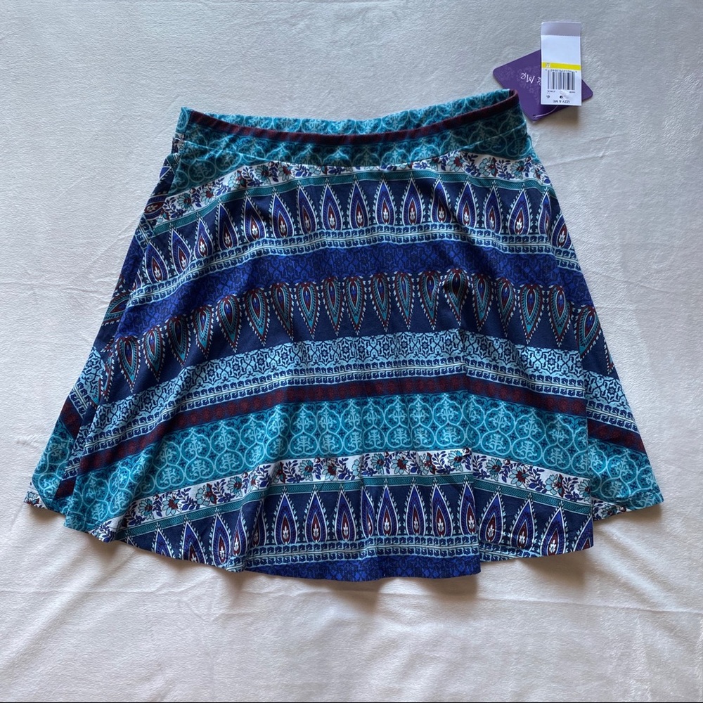 Izzy & Me Tribal Flare Mini Skirt
